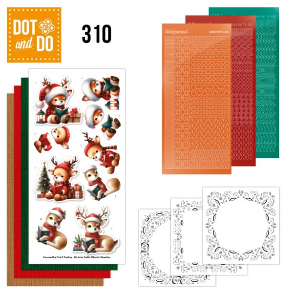 Dot and Do 310, Berrie's Beauties, Furry Christmas Friends - DODO310