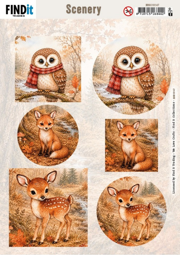 Find It Collection, Scenery Push Out, Autumn Charm - BBSC10147