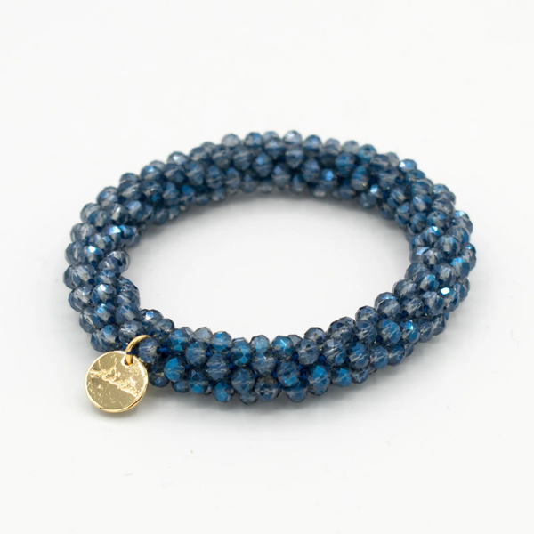 Stiekie, Kralen Haarelastiek & Armband, Blue