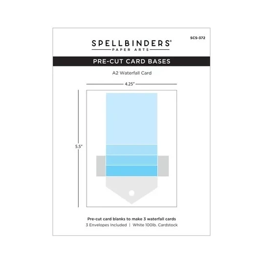 Spellbinders, Kinetic Card Bases, Waterfall Card - SCS-372