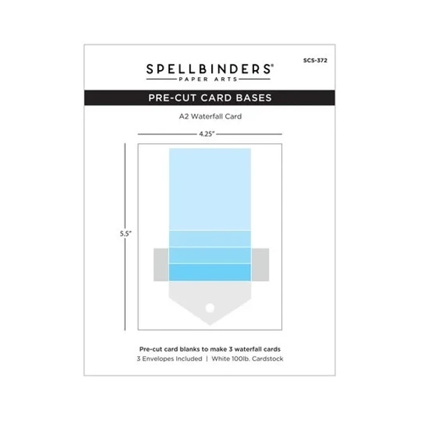Spellbinders, Kinetic Card Bases, Waterfall Card - SCS-372