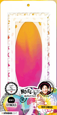 Studiolight, Art by Marlene, Mask Stencils, Basic Borders - ABM-MUC-MASK138