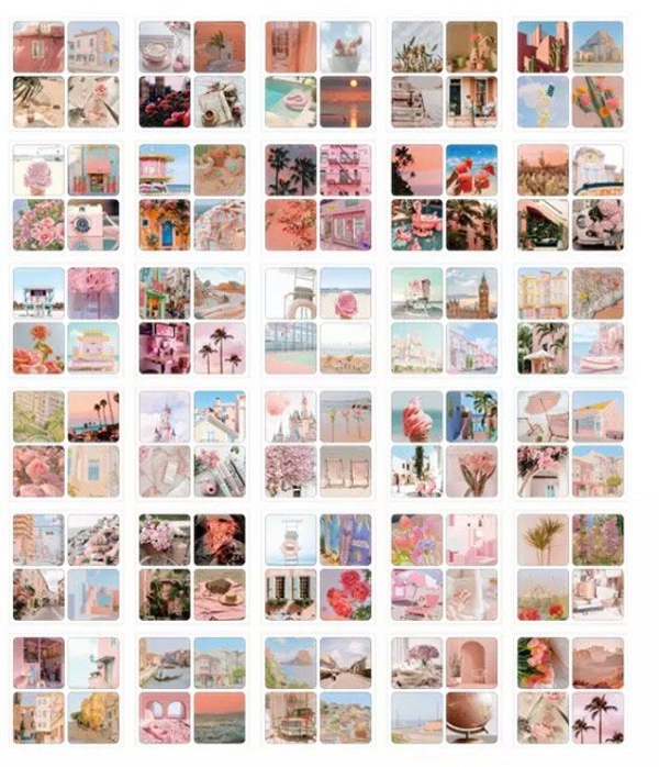 Stickerboekje, Roze tinten