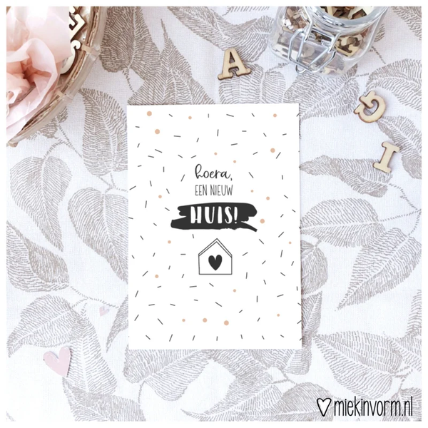 Miek in Vorm, Kaart, Hoera, een nieuw huis