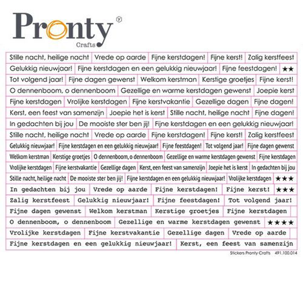 Pronty, Stickers, Kerst Tekst - 491.100.014
