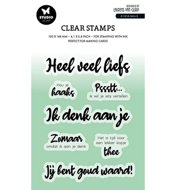 Studiolight, Clear Stamp, Laurens van Gurp, Ik denk aan je  - BL-ES-STAMP538