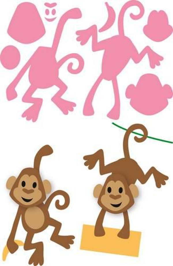 Marianne Design, Collectable, Eline's Aapjes - COL1399