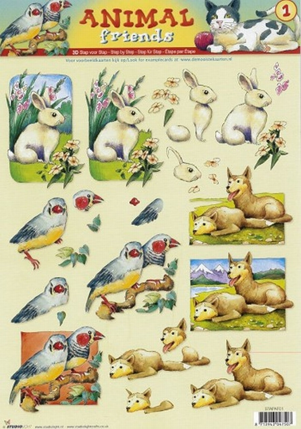 Studiolight, Knipvel, Animal Friends - STAPAF01