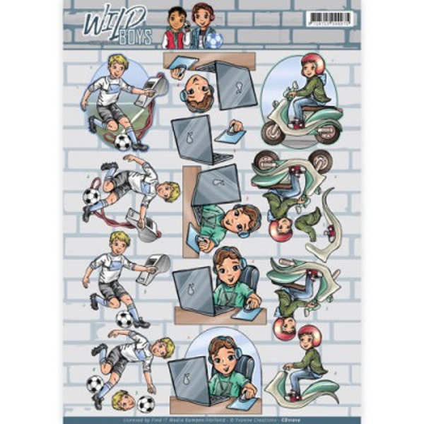 Yvonne Creations, 3D Knipvel, Wild Boys, My Passion - CD11010