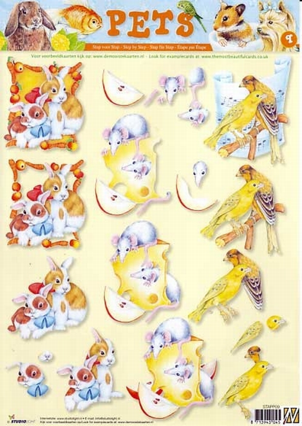 Studiolight, 3D Knipvel, Pets - STAPP09