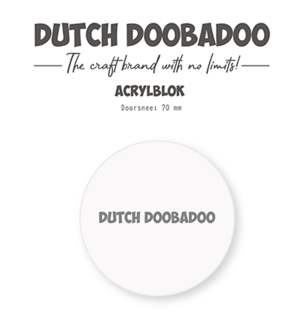 Dutch Doobadoo, Acrylic Block, ATC circle - 476.125.002