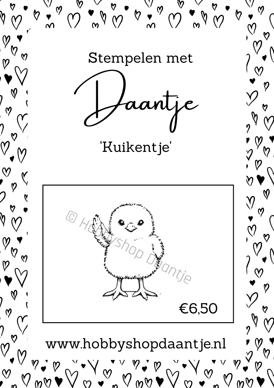 Stempelen met Daantje - Kuikentje