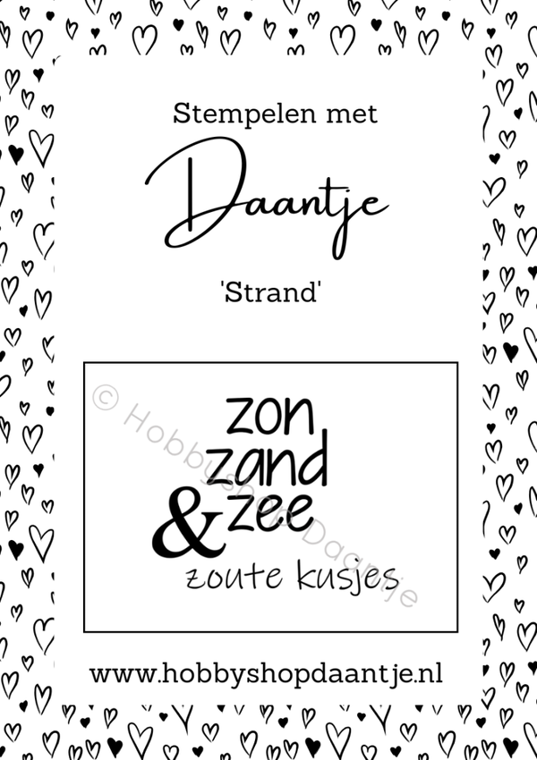 Stempelen met Daantje - Strand