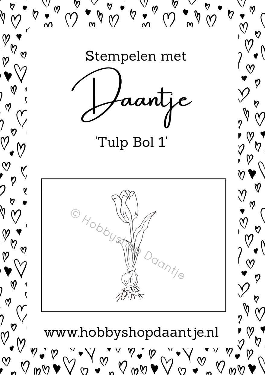 Stempelen met Daantje - Tulp Bol 1