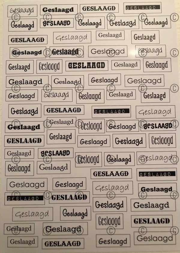 Tekstvel Daantje, nr. 3