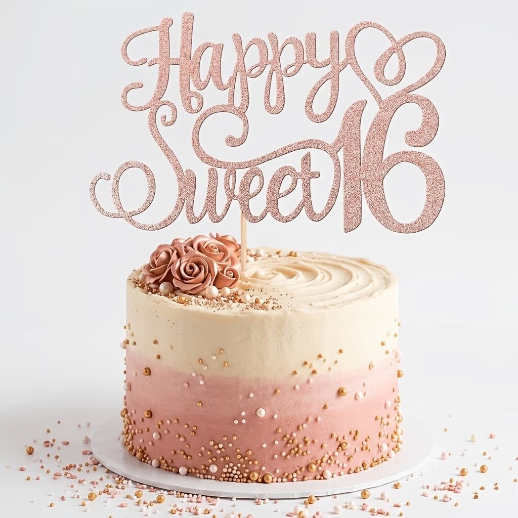 Sweet 16  Birthday Cake topper