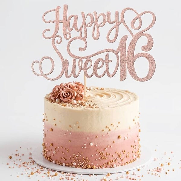 Sweet 16  Birthday Cake topper