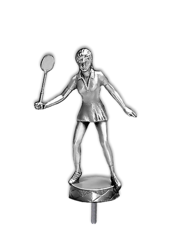 Metallfigur Badminton (Spielerin) - F031