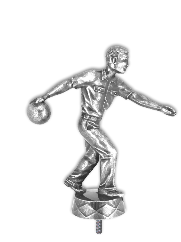 Metallfigur Bowling Mann - F001B