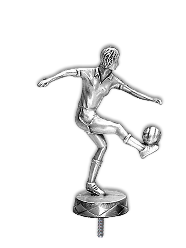 Metallfigur Fußball (Spielerin)- F011