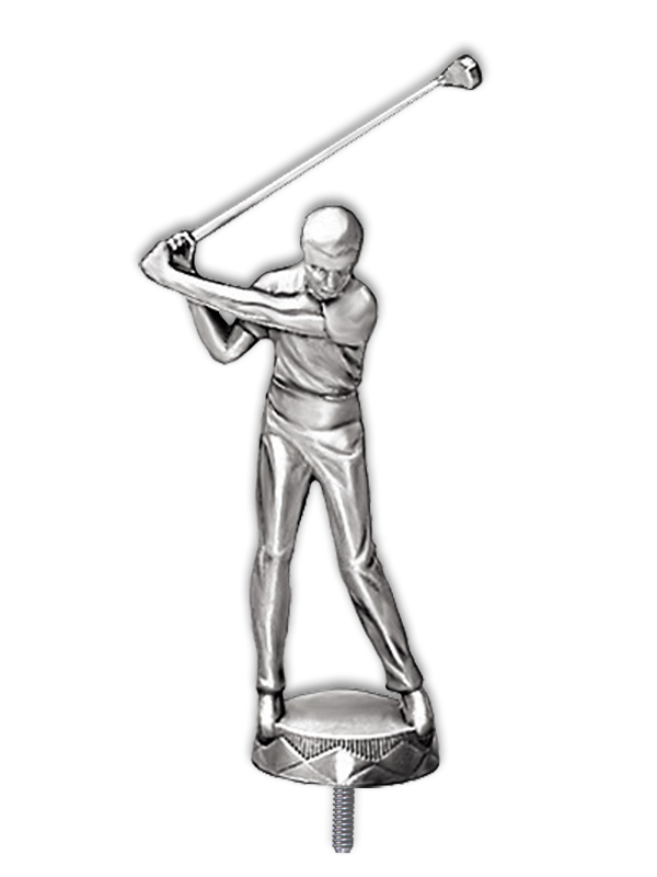 Metallfigur Golfspieler - F019