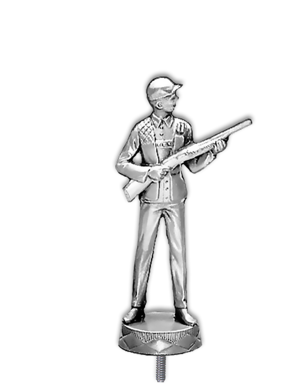Metallfigur Sportschütze Gewehr - F035