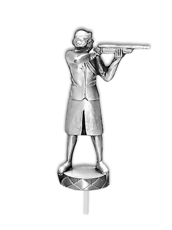 Metallfigur Traditionelle Schützin Gewehr - F057