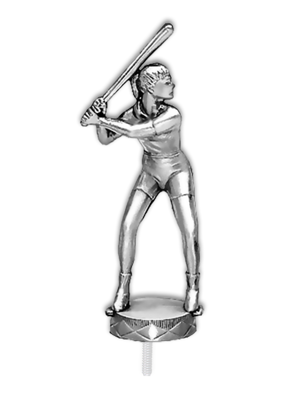 Metallfigur Softballspielerin - F055