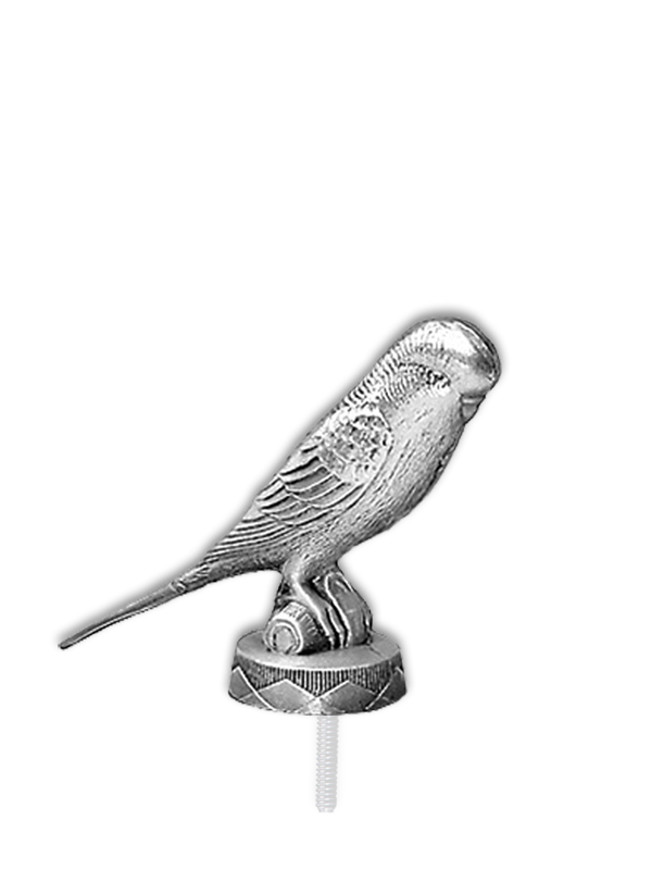 Metallfigur Wellensittich - F059