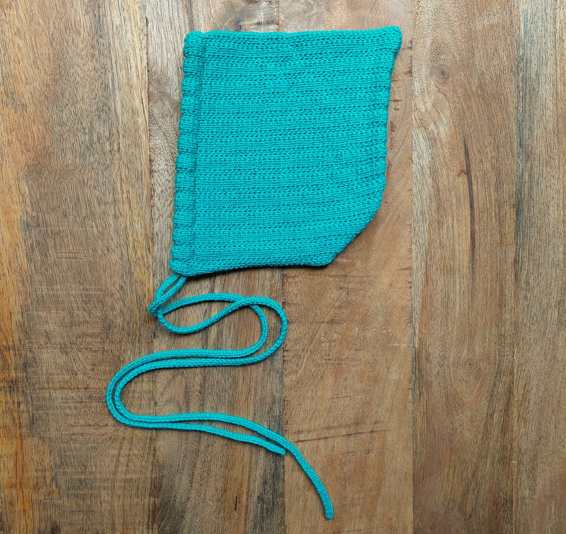 Mutsje streep turquoise 0-3 maanden