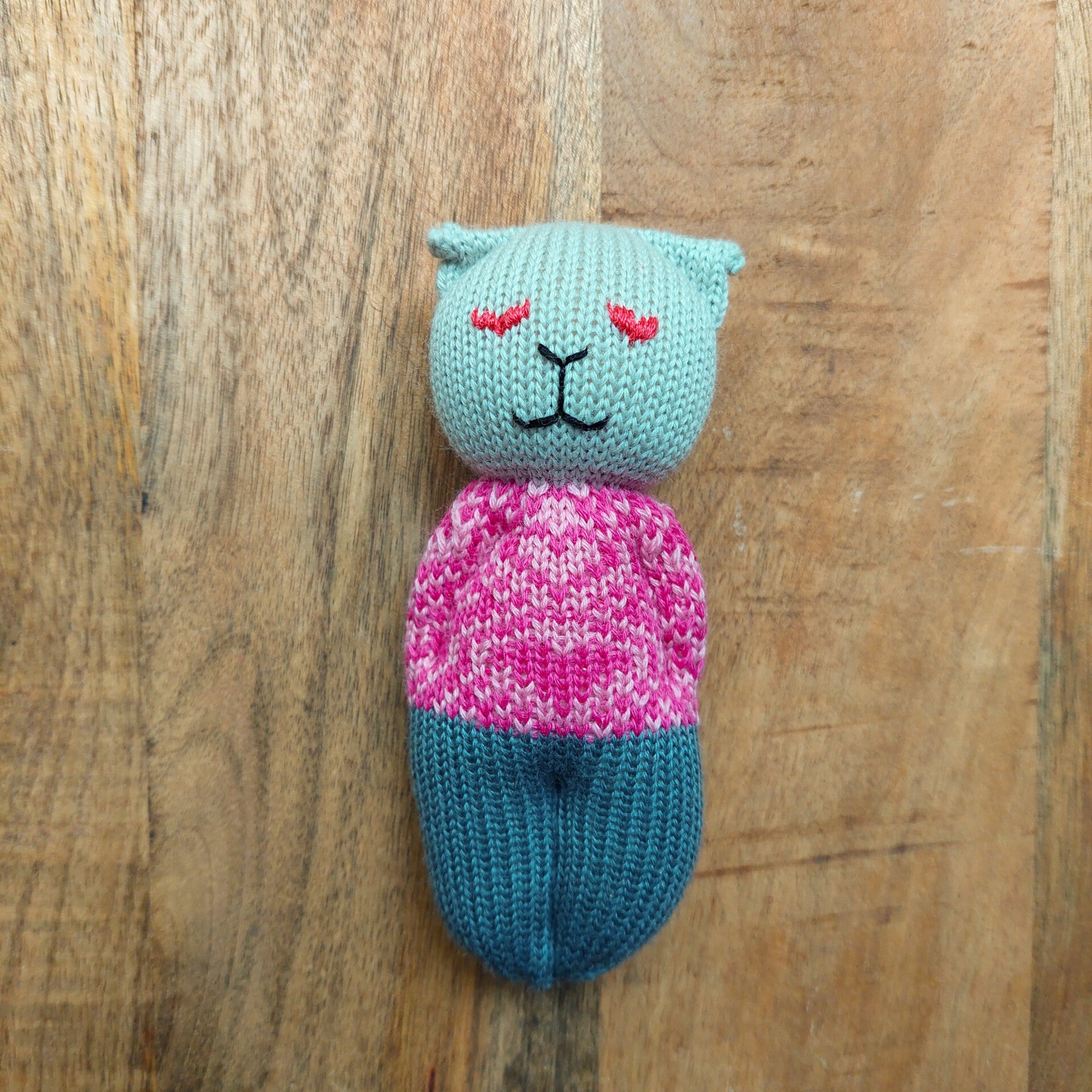 Hartjes poezebeestje roze