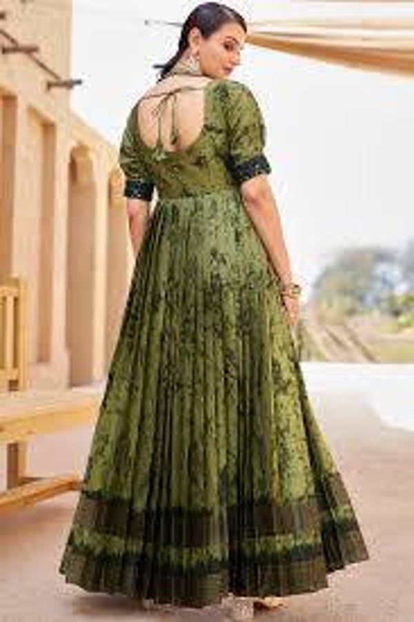 Green fancy dresses