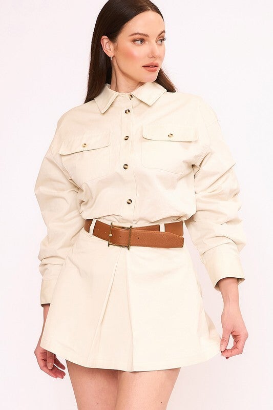 Camisas de manga larga con botones.