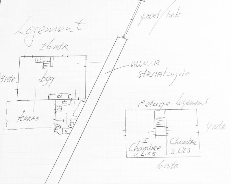 Plattegrond gastenverblijf