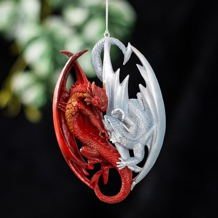 Fire and Ice Hanging Dragons Anne Stokes.