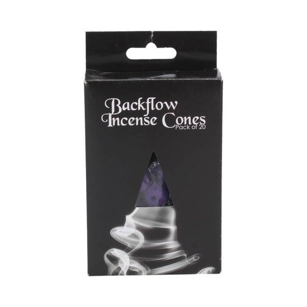 Backflow Incense Cones Pack of 20, Lavender Scented.