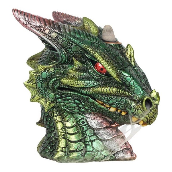 Green dragon head Incense cone Holder.