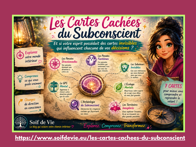 Les Cartes Cachées du Subconscient  "Et si votre esprit possédait des cartes invisibles qui influencent chacune de vos décisions ?"  Découvrez une nouvelle façon d'explorer votre monde intérieur