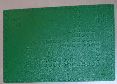 Green Baseplate 16 x 24 with Set 080 Small White House Stud Pattern