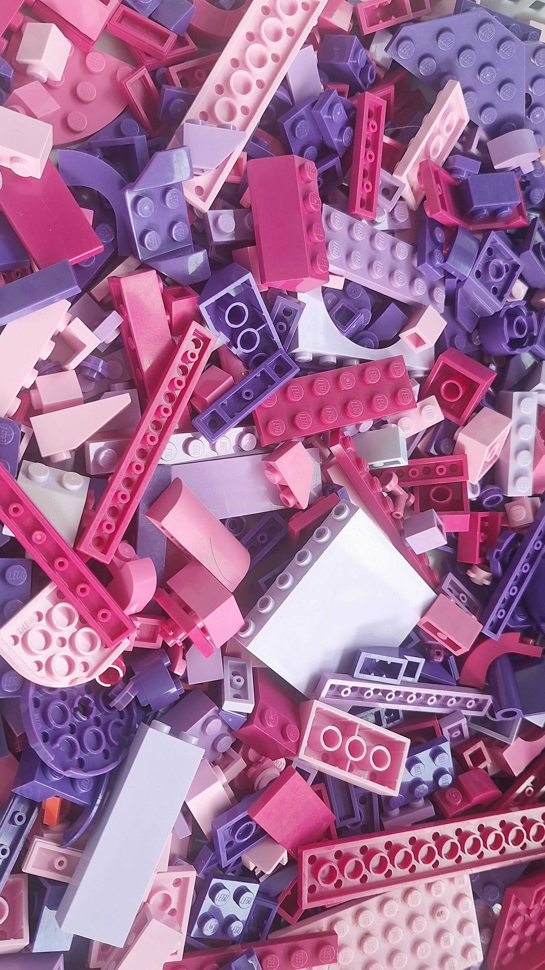 200 gram Roze / Paarse LEGO® Bouwstenen