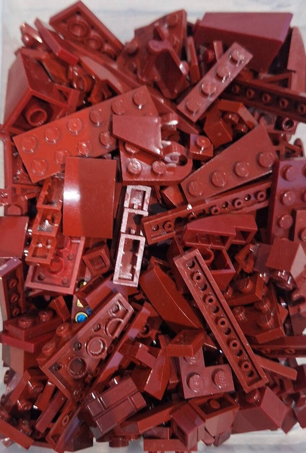 200 gram Donker Rode LEGO® Bouwstenen