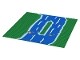 Green Baseplate 32 x 32 with Island and River Pattern