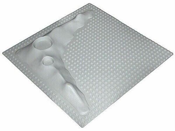 Light Gray Baseplate, Raised 32 x 32 Crater Plate without Crater Studs