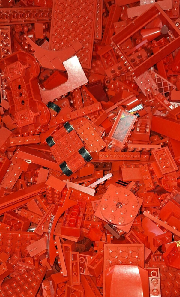 1 kg Rode LEGO® Bouwstenen