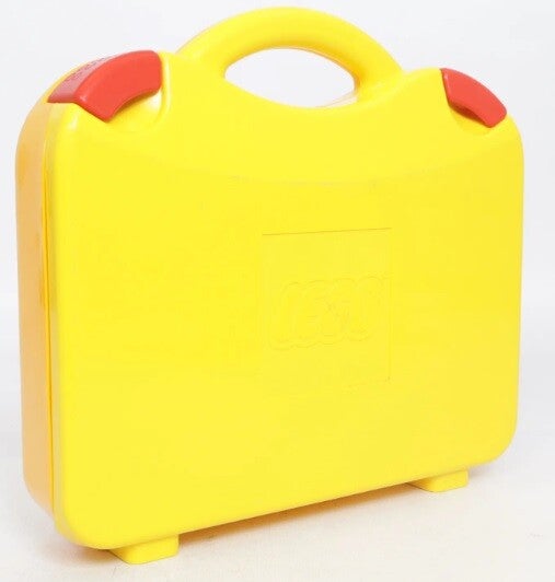 LEGO® Opbergdoos Geel met vakken (28 x 26 x 6 cm)