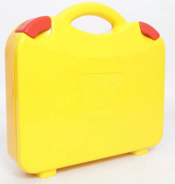 LEGO® Opbergdoos Geel met vakken (28 x 26 x 6 cm)