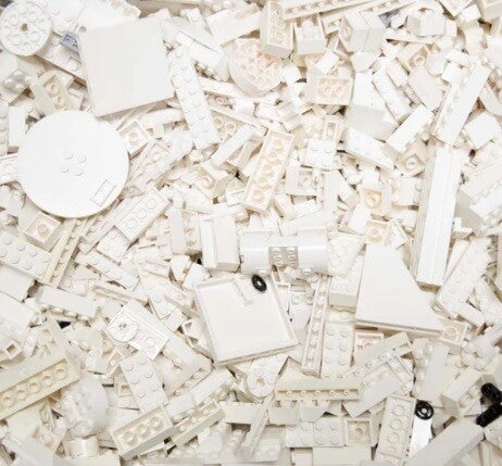 1 kg Witte LEGO® Bouwstenen