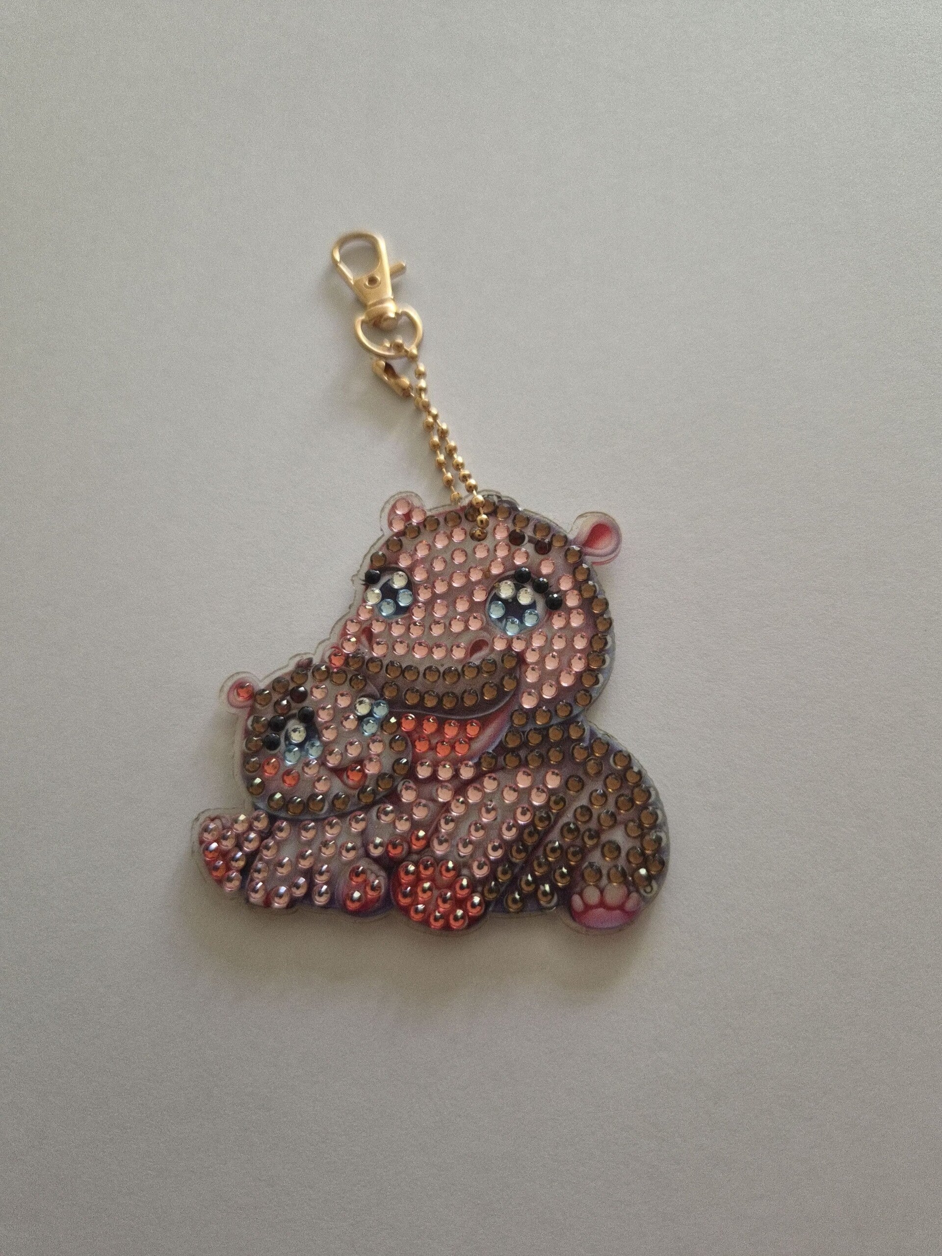 MAMA EN BABY NIJLPAARD SLEUTELHANGER