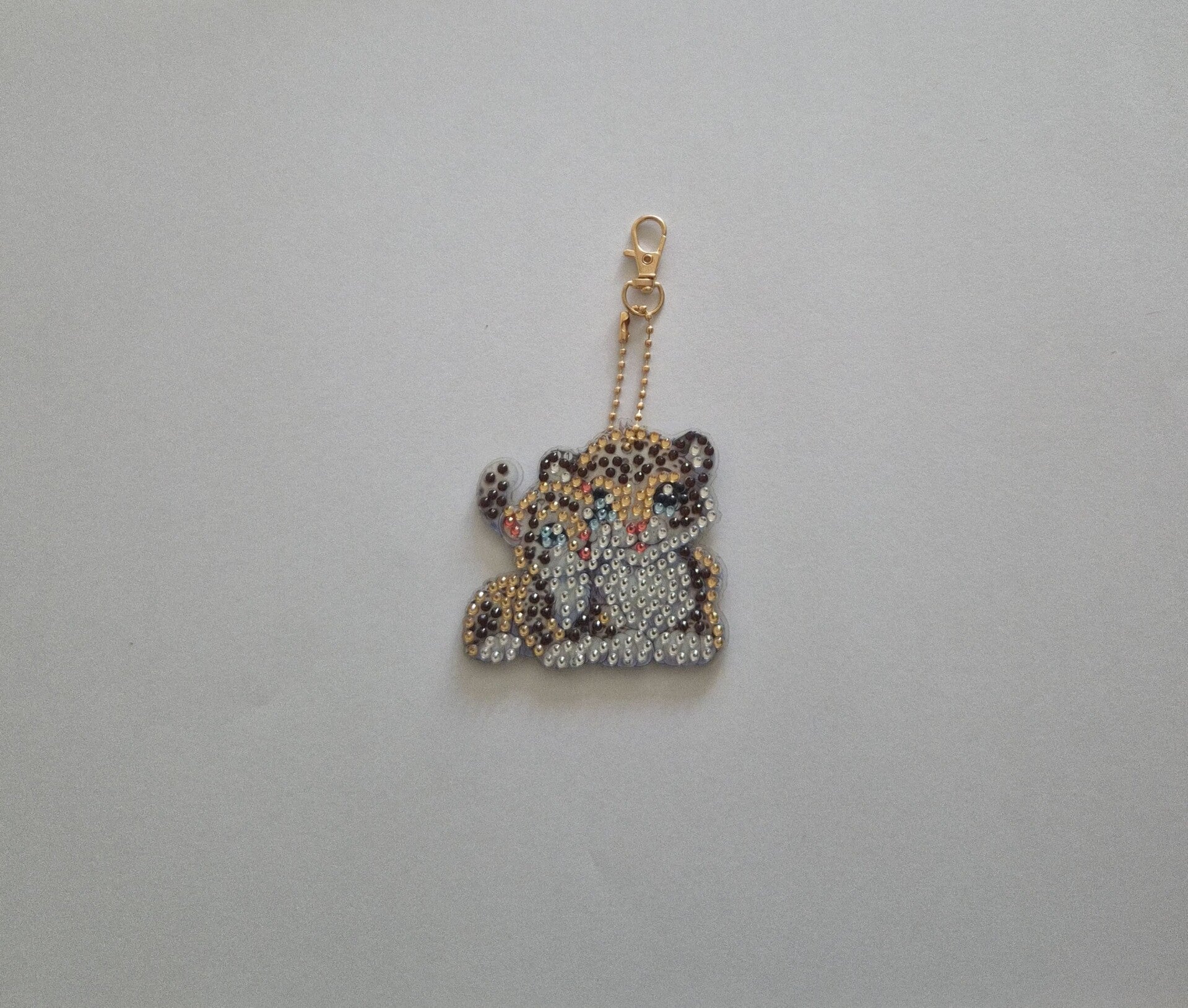 MAMA EN BABY WASBEER SLEUTELHANGER