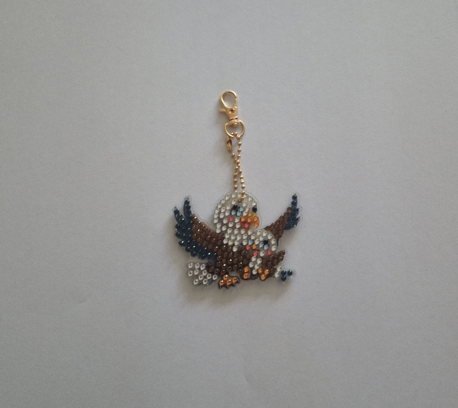 MAMA EN BABY VOGEL SLEUTELHANGER